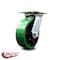 Service Caster 6 Inch Heavy Duty Green Poly on Cast Iron Swivel Caster with Roller Bearing SCC SCC-35S620-PUR-GB - alternate 6